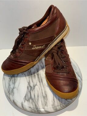 Diesel Leather Shoes Men Sneaker Full-Time Size 11